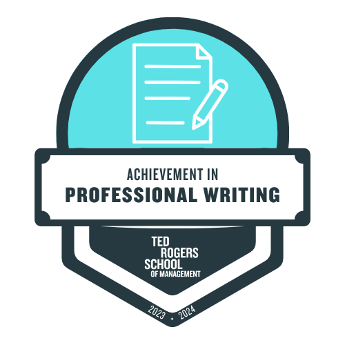 PASS Writing Badges  - V1 - ACHIEVEMENT IN PROFESSIONAL WRITING